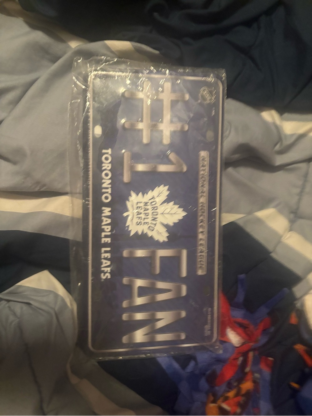 NHL Toronto Maple Leafs Blue Silver #1 Fan License Plate